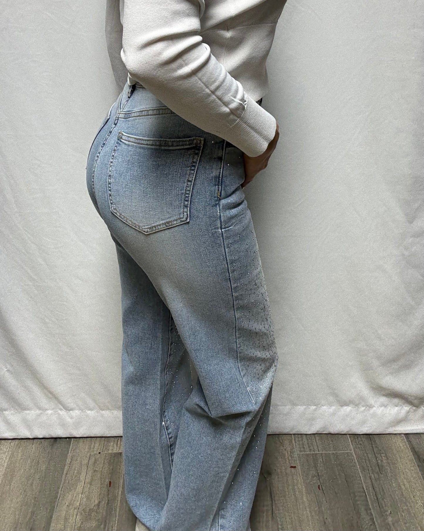 Jeans con strass Susy mix