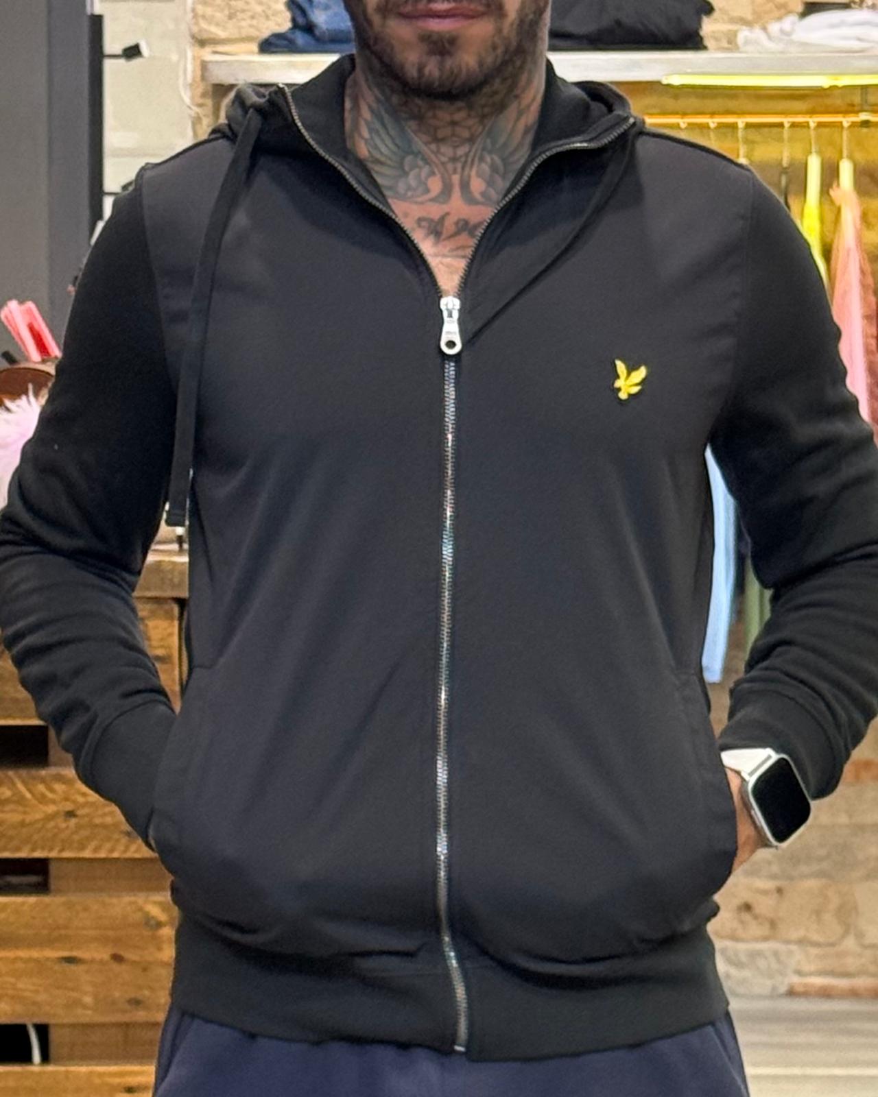 Felpa con zip e cappuccio Lyle & Scott