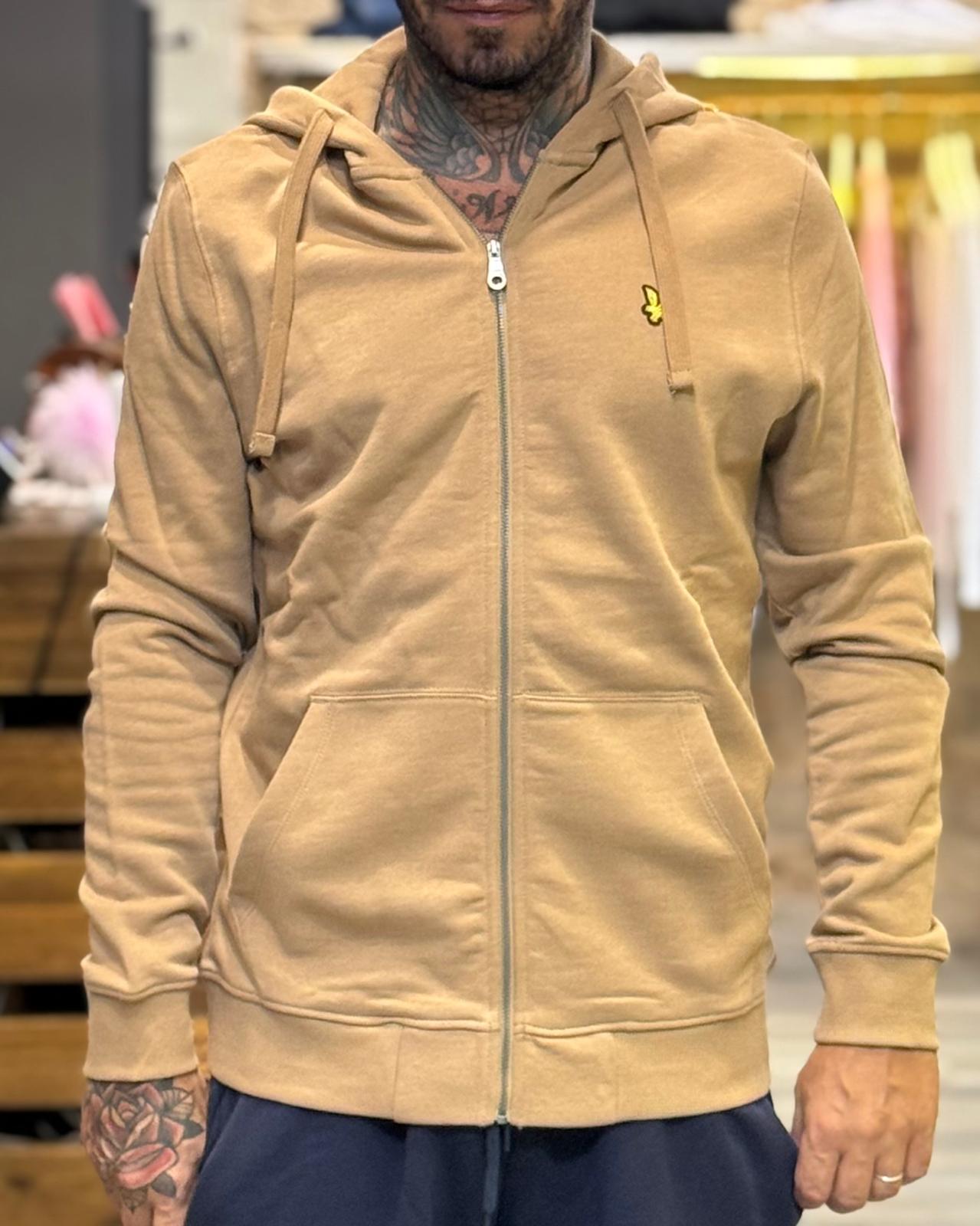 Felpa con zip e cappuccio Lyle & Scott