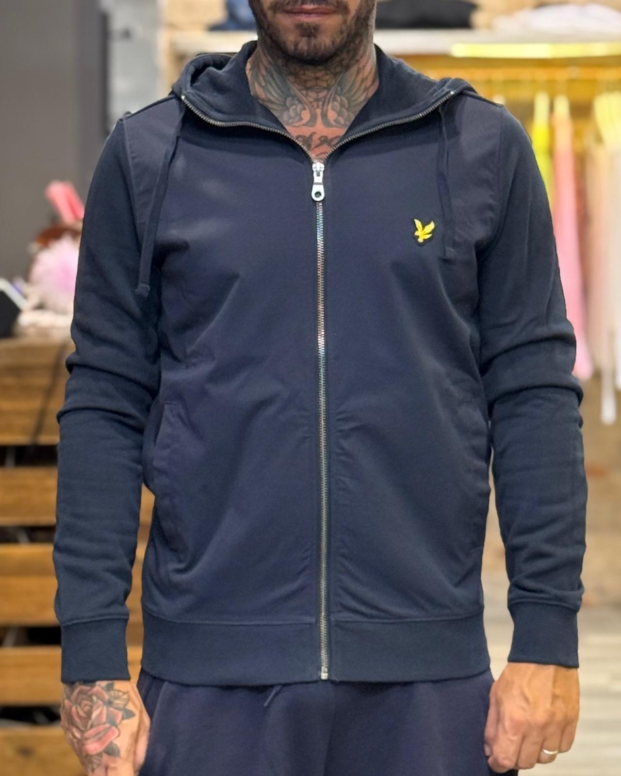 Felpa con zip e cappuccio Lyle & Scott