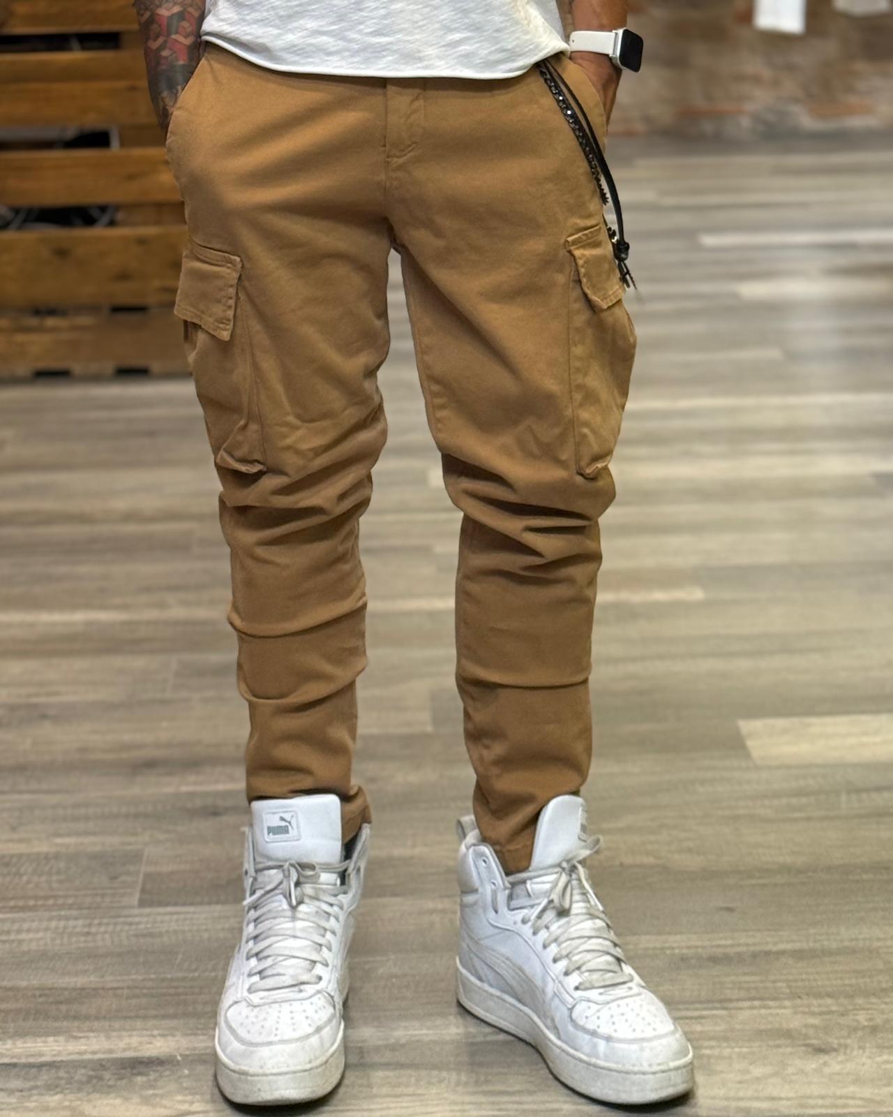 Pantaloni Over-d tasconato