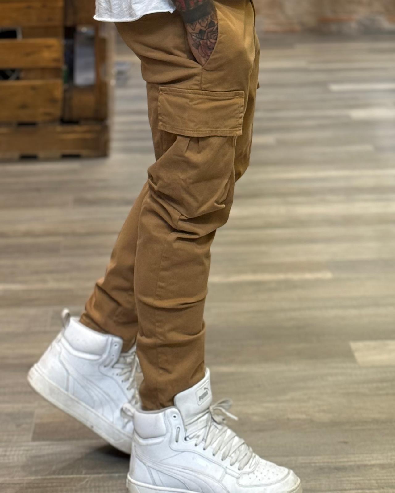 Pantaloni Over-d tasconato