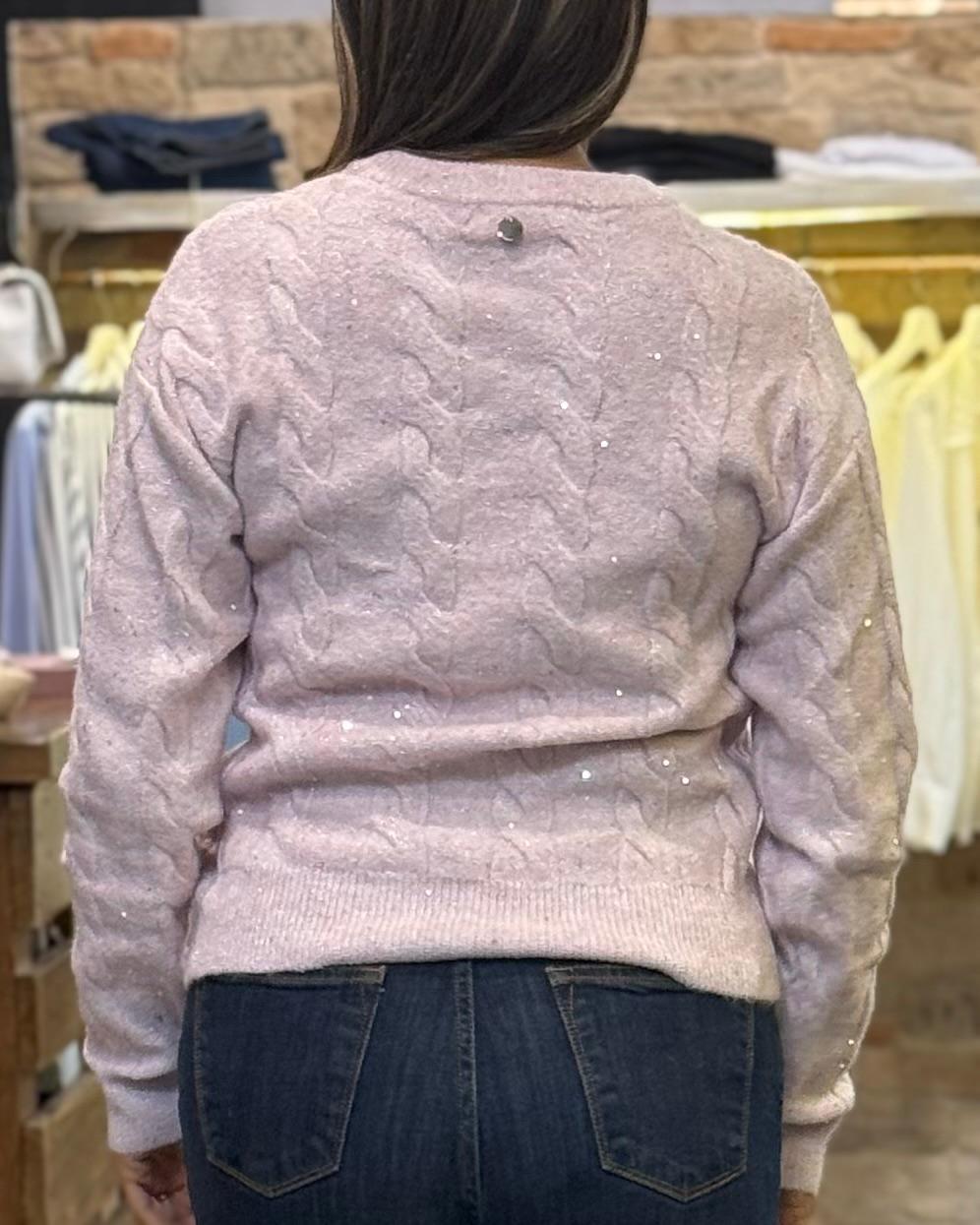 Maglia Markup in filo paille rosa