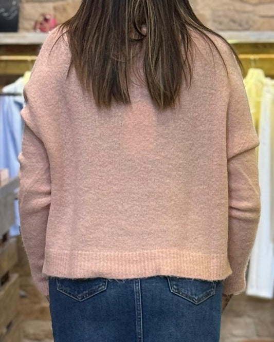 Giacchina Kontatto con bottoni rosa