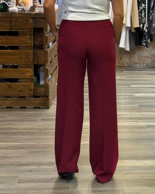 Pantaloni Civico con bottone color india