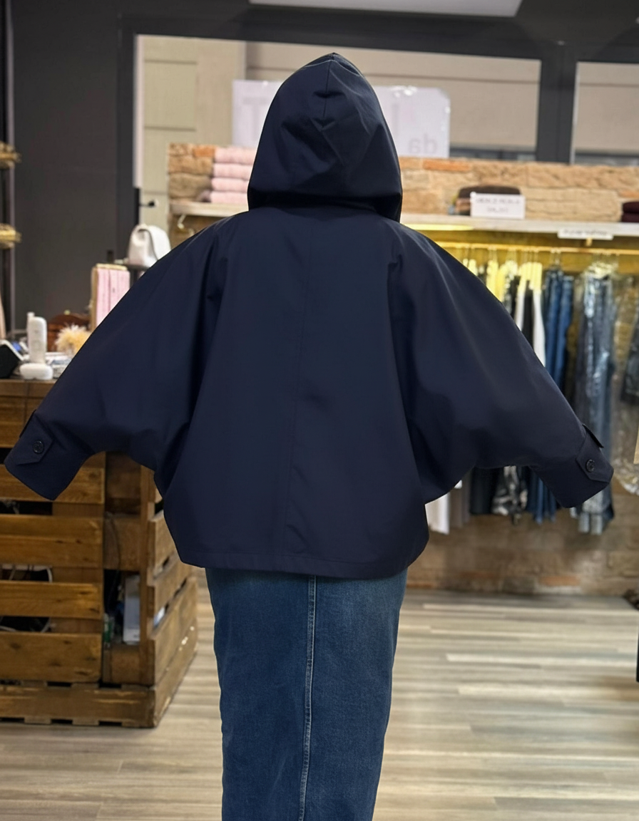 Trench corto Civico blu scuro
