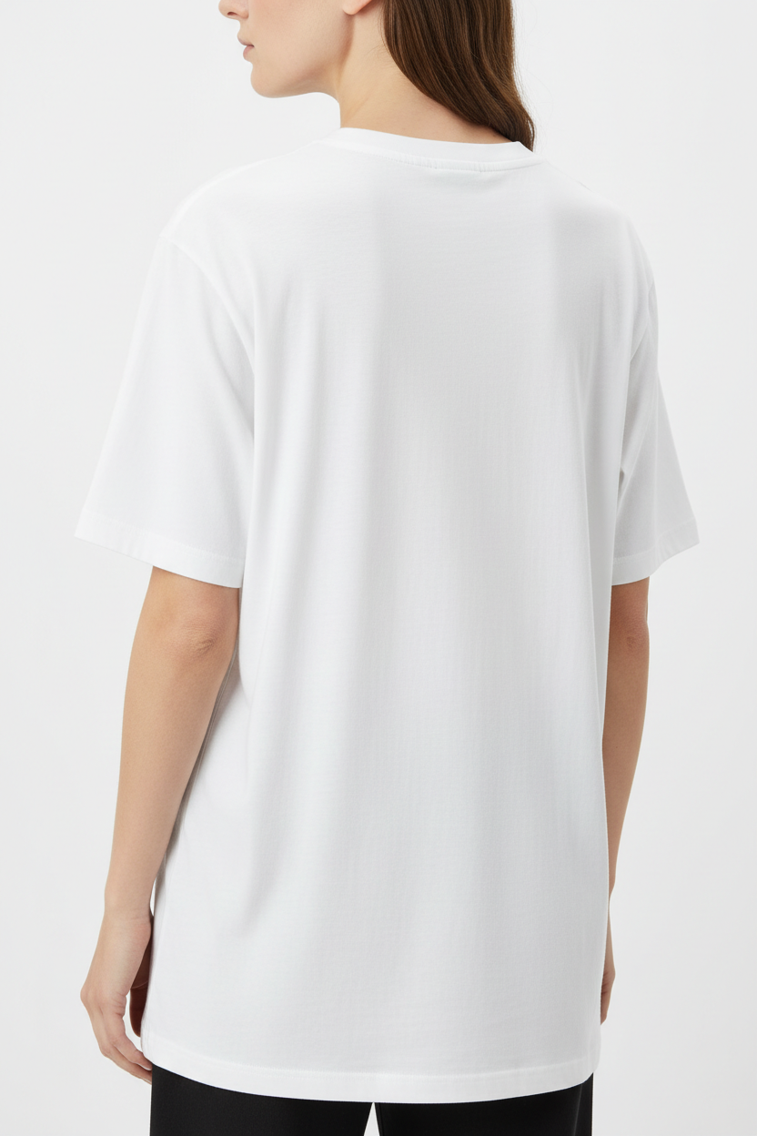 T-Shirt Donna "Nel Dubbio Sorridi" Scritta Positiva