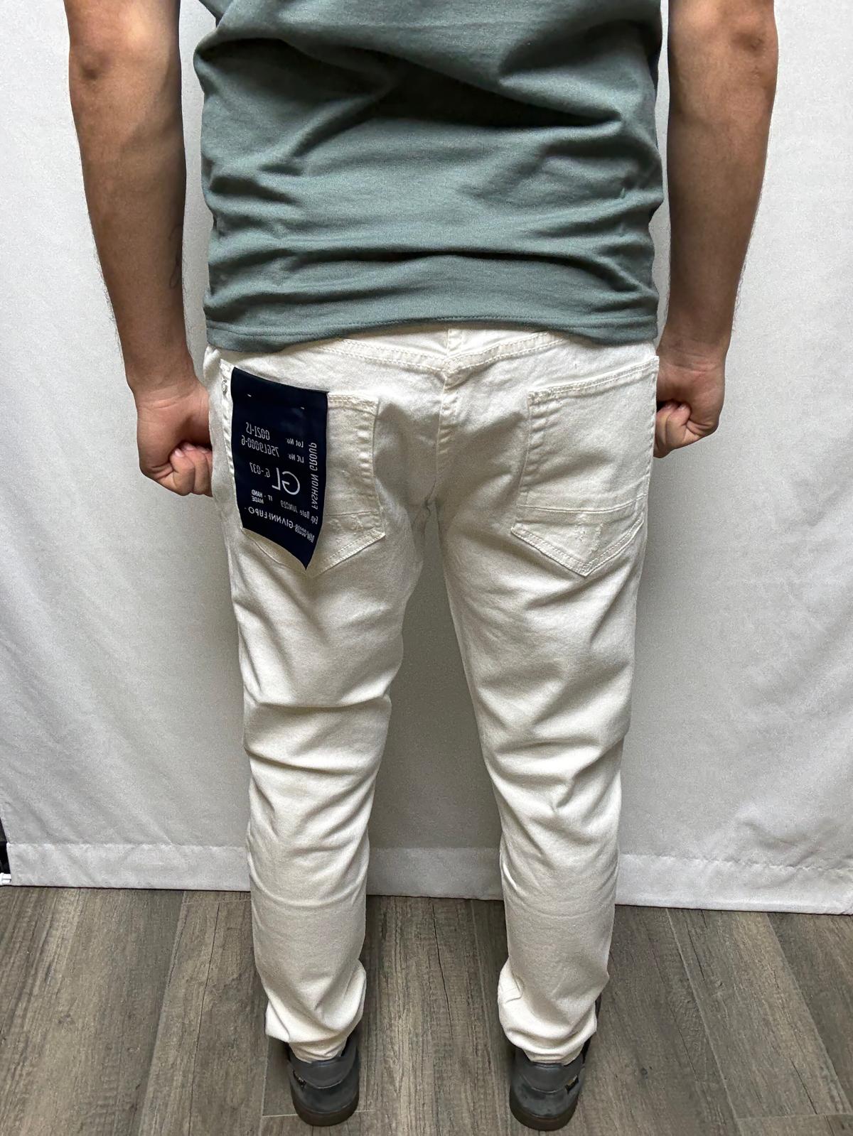 Jeans Gianni Lupo bianco