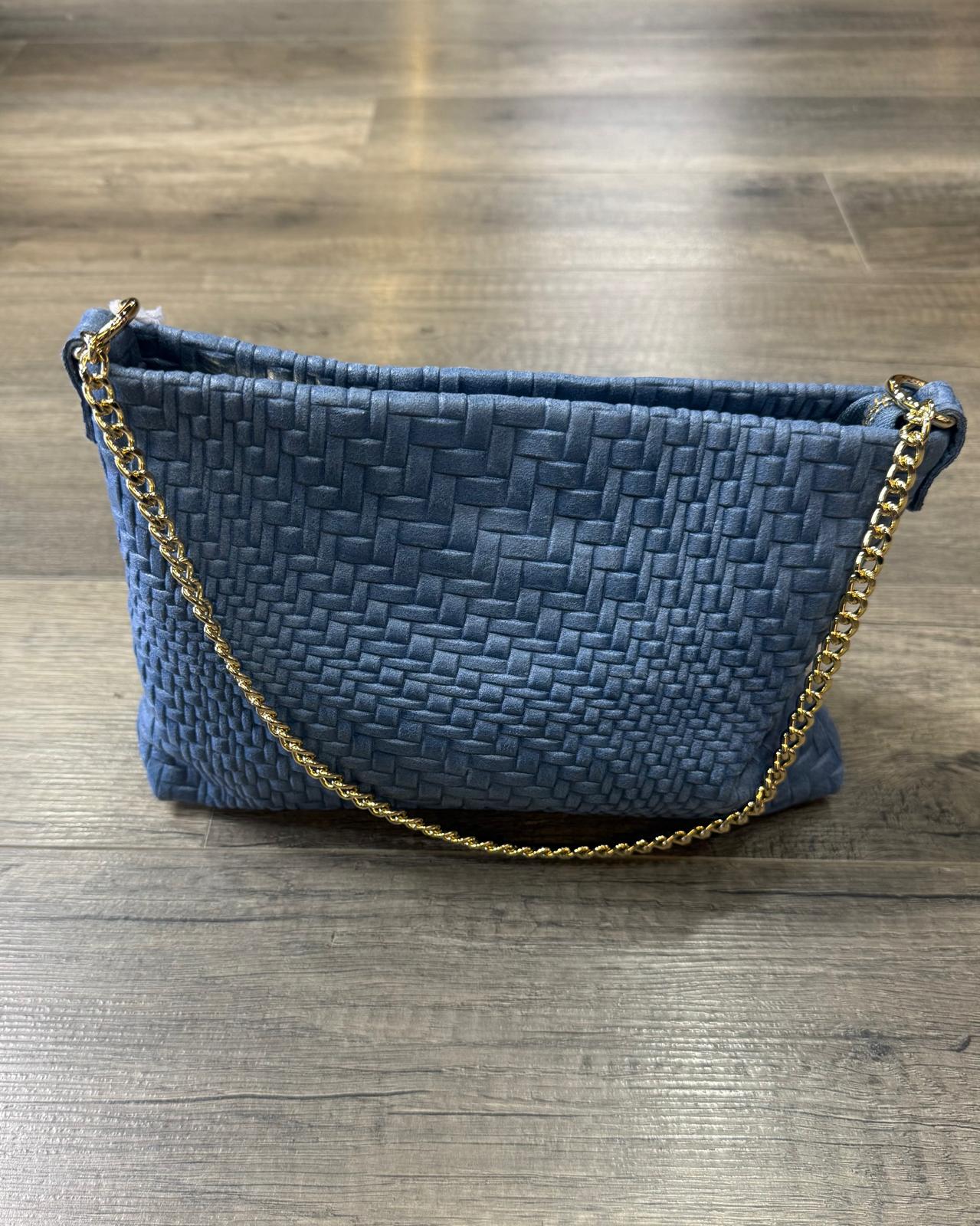 Borsa in rafia con tracolla
