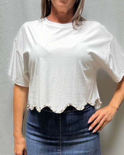 T-shirt con applicazioni