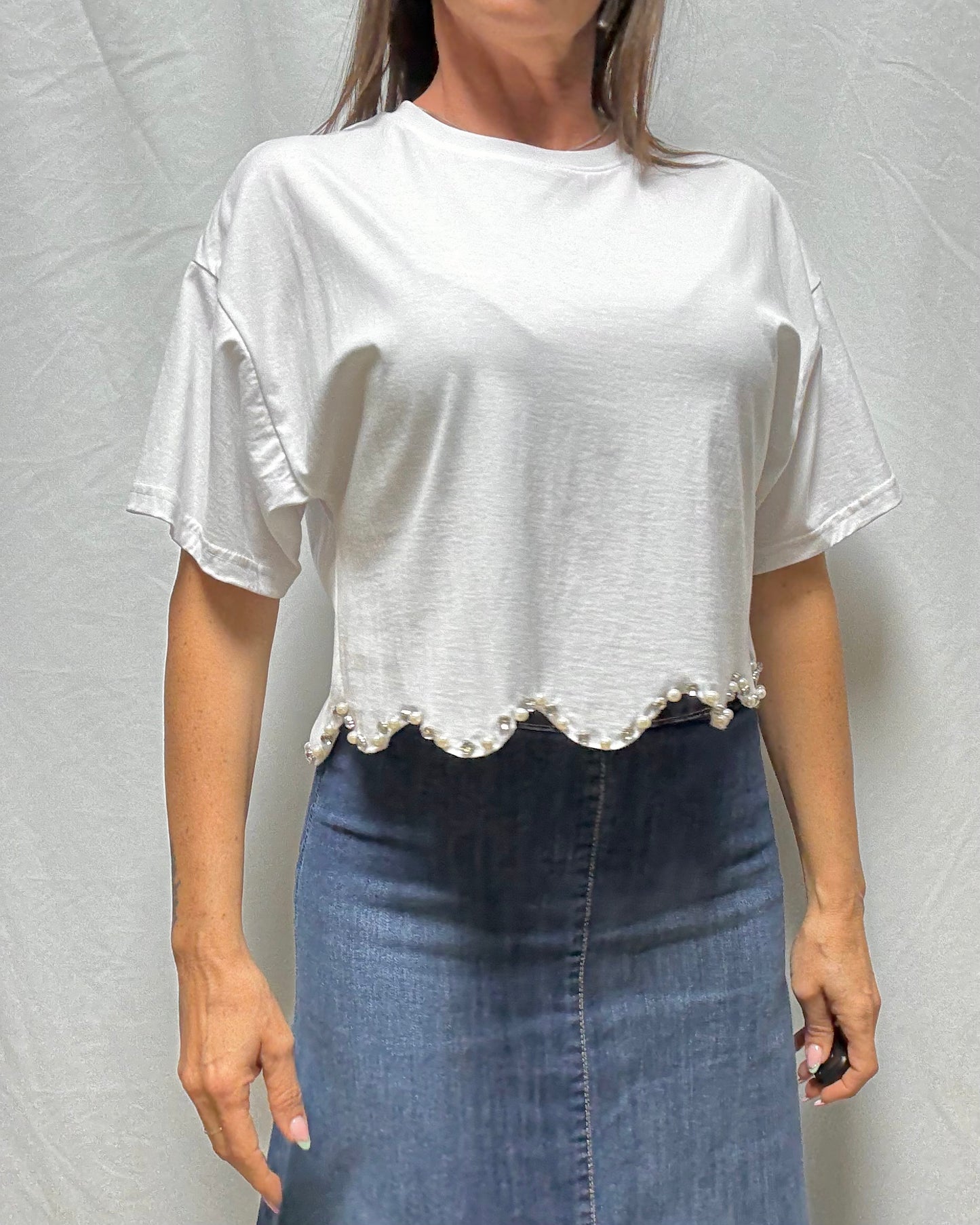 T-shirt con applicazioni