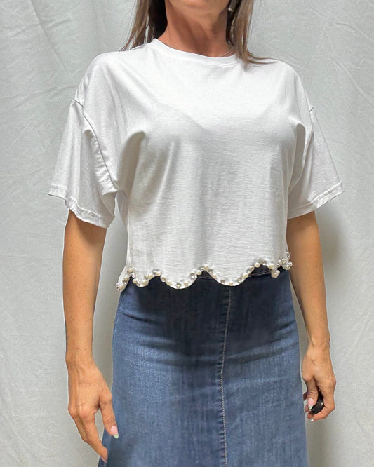 T-shirt con applicazioni