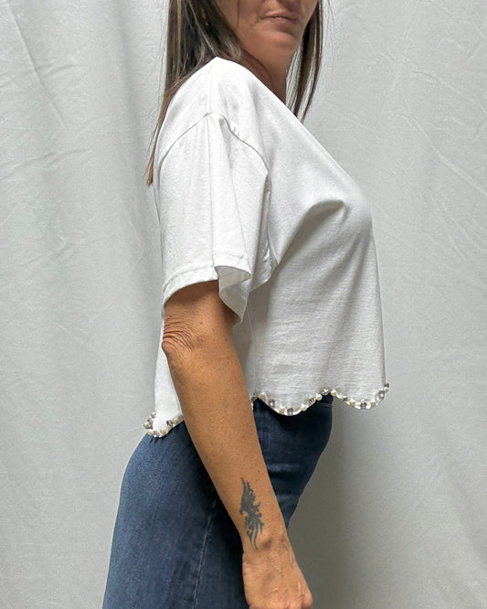 T-shirt con applicazioni