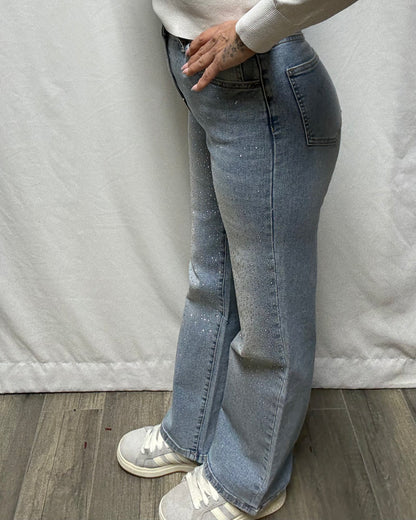 Jeans con strass Susy mix