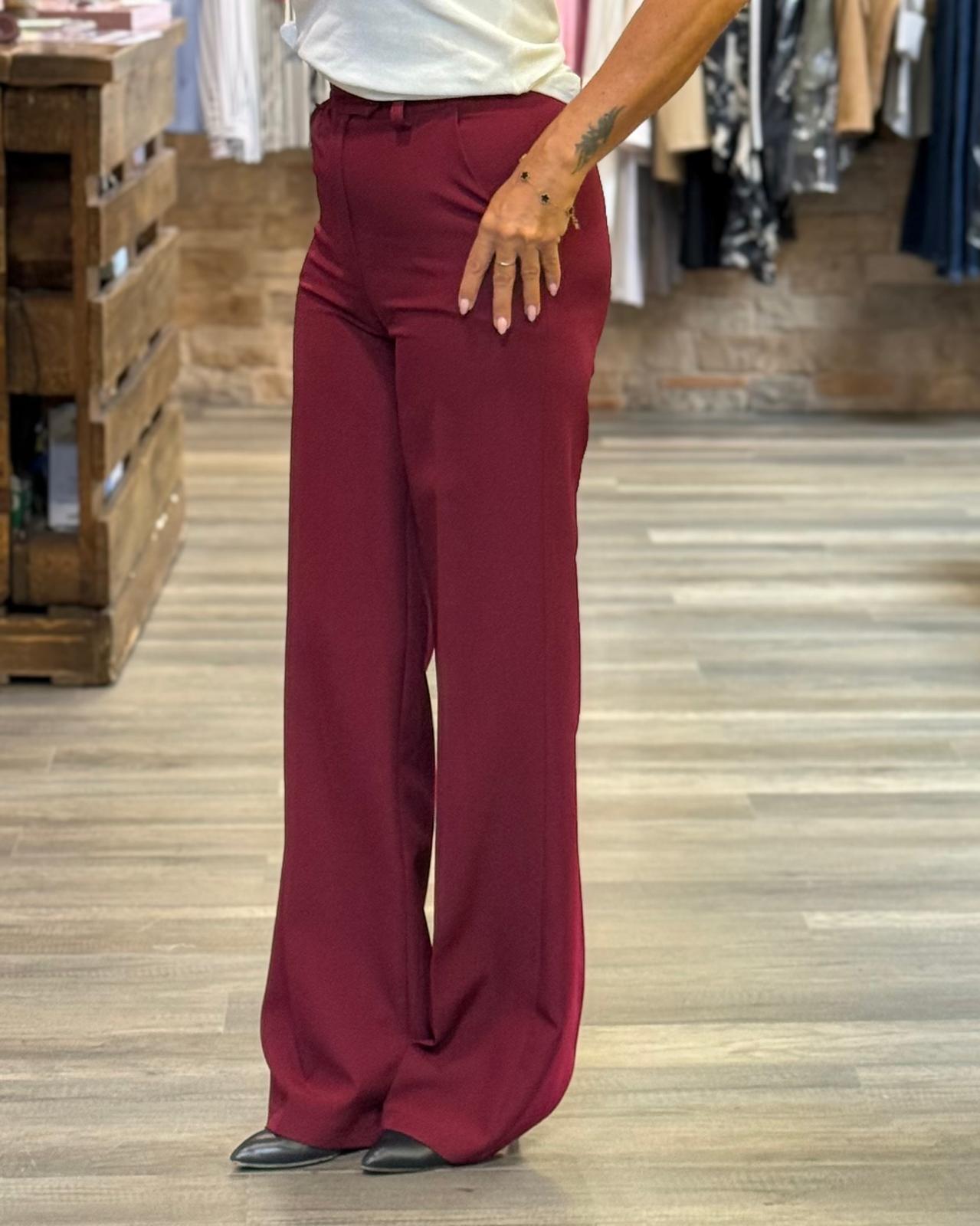 Pantaloni Civico con bottone color india