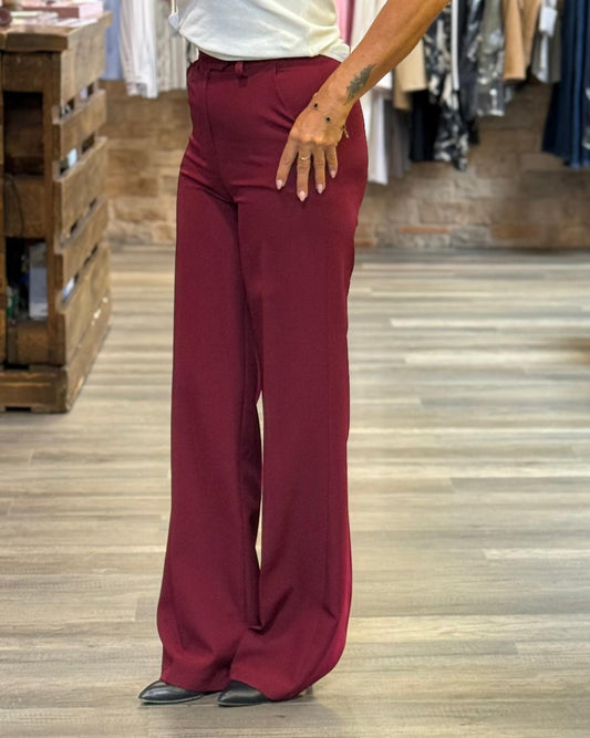 Pantaloni Civico con bottone color india