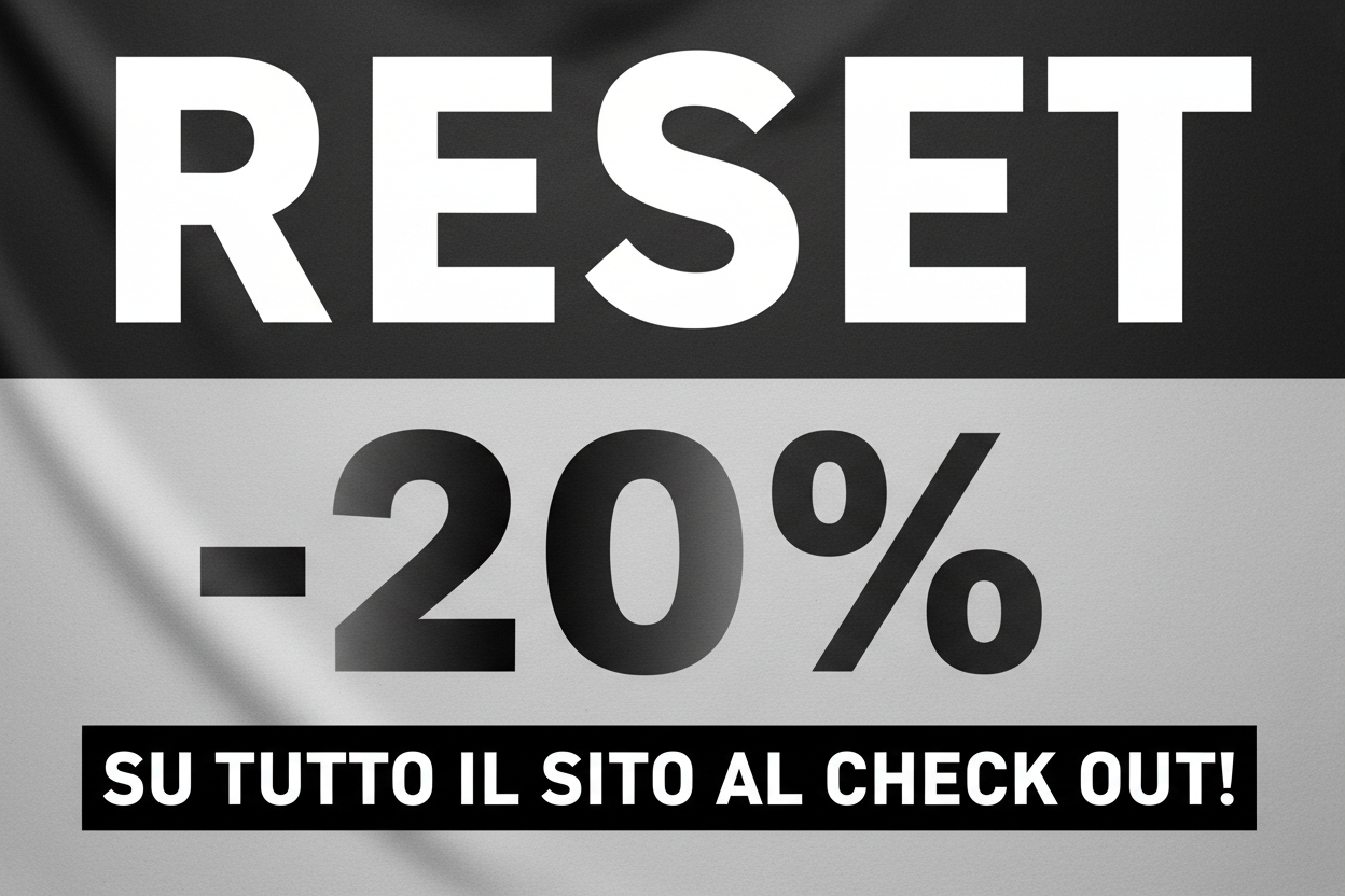Fai tutto sui toni del grigio-nero-bianco e ingrandisci l’ultima frase in stampatello grande