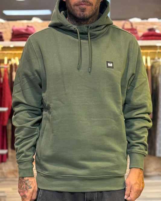 Felpa Weekend Offender Verde con  cappuccio