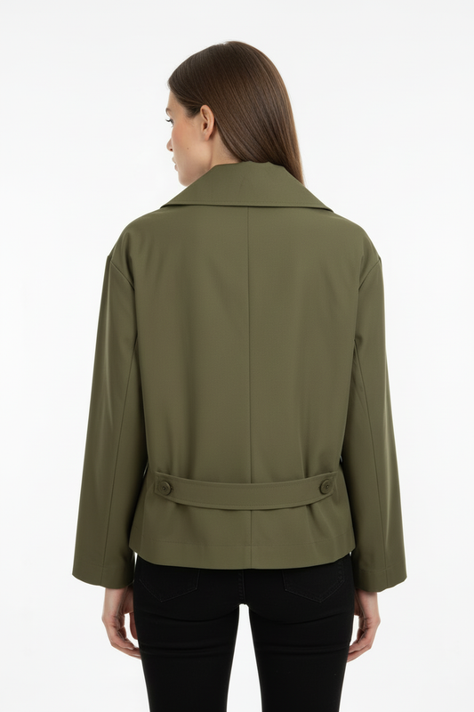 Giacca verde militare retro - ritaglio 4:5