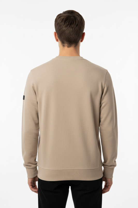 Felpa Girocollo Beige Uomo GIANNI LUPO