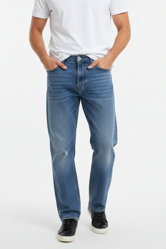 Jeans Gianni Lupo indossati vista frontale modello