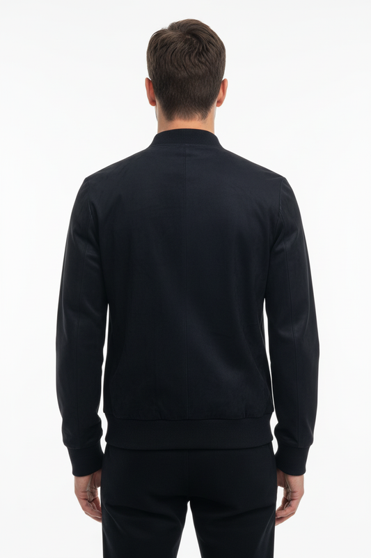 Giubbotto Bomber Ecopelle NAVY - GIANNI LUPO Uomo
