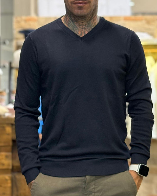 Maglia Uomo Scollo a V Elegante