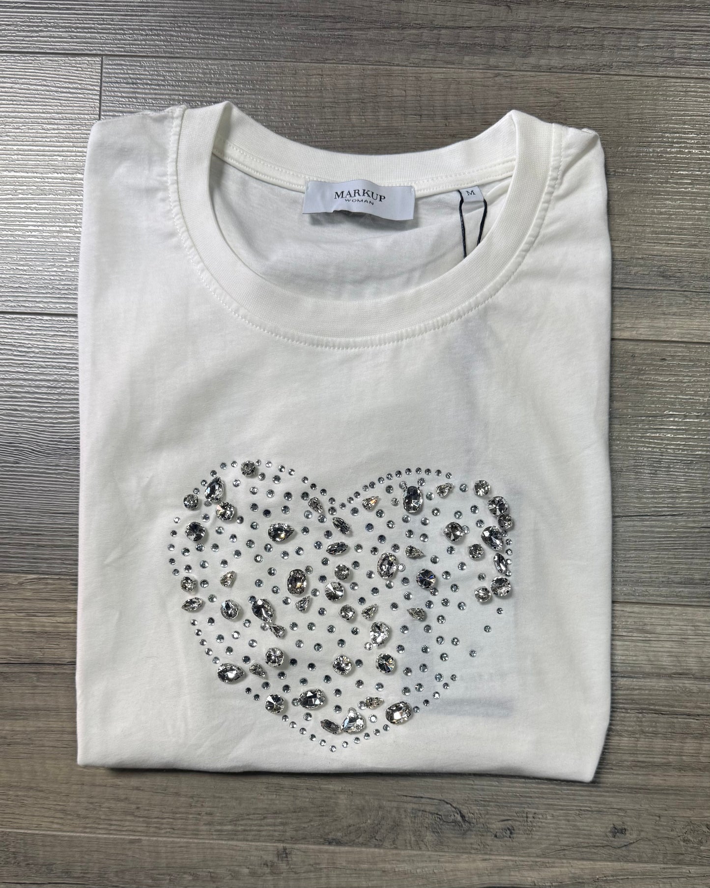 T-shirt Markup con applicazioni