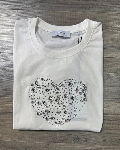 T-shirt Markup con applicazioni