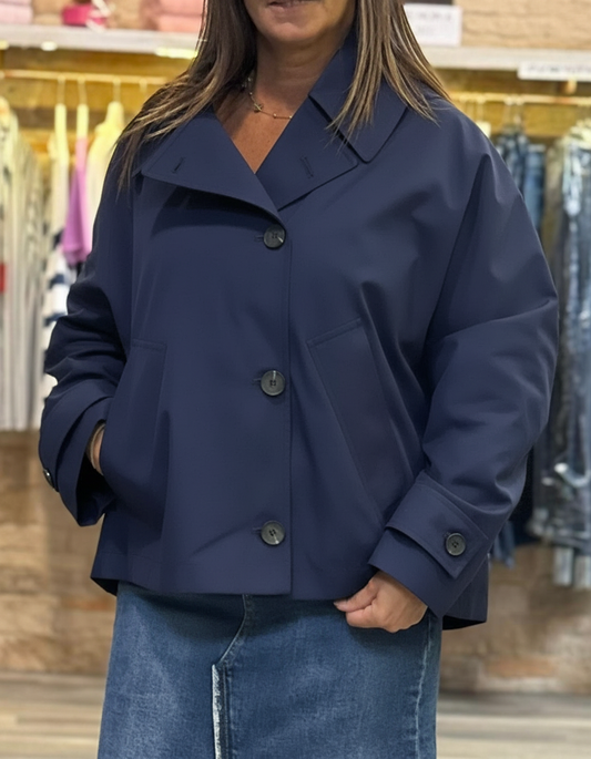 Trench corto Civico  blu scuro